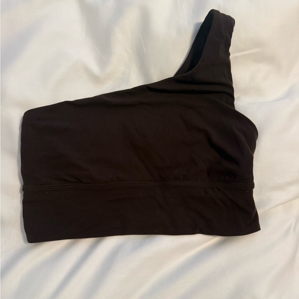 lululemon athletica brown One-Shoulder Sports Bra